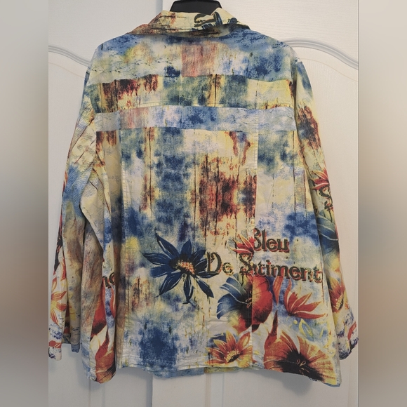 New Direction Cotton Jacket/Shacket 2x - Picture 2 of 5